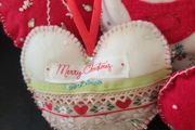 Beautiful Hand Crafted Felted Beaded Christmas Decorations