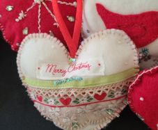 Beautiful Hand Crafted Felted Beaded Christmas Decorations