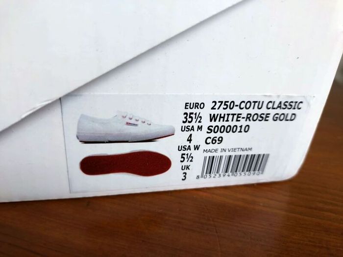 Superga 2750 COTU CLASSICWhite_Rose Gold , uk3