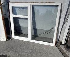 White PVC window