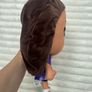 Barbie Chibi Mattel Plush Doll Brown Hair Tie Dye Dress approx. 12 USed Please see pictures Image 5