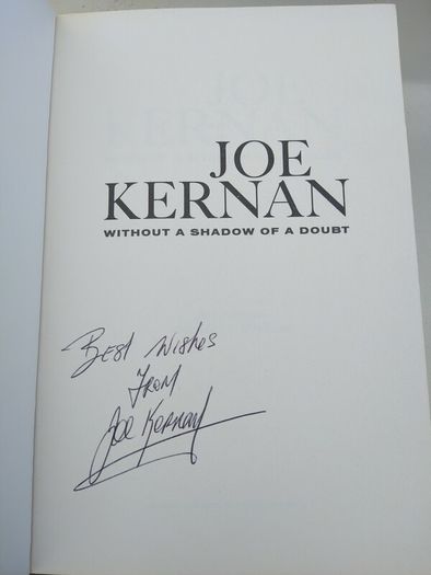 Joe Kernan signed autobiography
