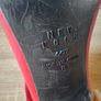 Wine leather ankle boots with back zip, size 6, NEW LOOK Image 7