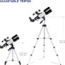 Telescope for Kids & Astronomy Beginners, 70mm Aperture Portable Telescopes with 3 Eyepieces, Height Adjustable Tripod & Phone Adapter Gift for Christmas Image 3