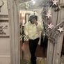 Gaelle White Puffer Jacket, IT 44 with tags. Image 6