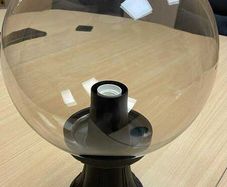 Pillar Light Smoked Glass 300 mm