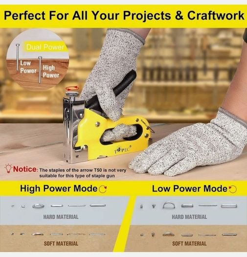 TOPEC yellow metal staple gun