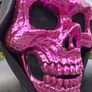 FrightZone - Metallic Pink Hooded Skull Mask All in One Image 5