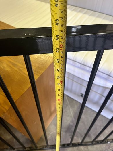 Metal framed bed
