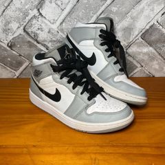 NikeAir Jordan 1 Mid Light Smoke Grey White Ladies/Boys UK4.5 EUR37.5