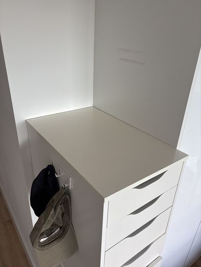 2x IKEA ALEX Drawer Units, white