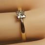 18ct Gold Vintage Refurbished Petite Diamond Solitaire Ring Image 6