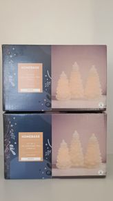 Homebase Set of 3 LED Christmas Tree Candles, 2 Sets