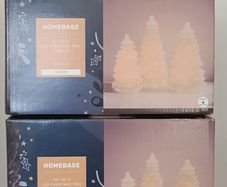 Homebase Set of 3 LED Christmas Tree Candles, 2 Sets
