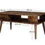 New Rustic Brown Coffee Table - FREE P&P Image 7