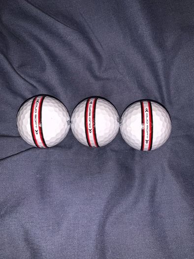 (3) Wilson Duosoft Striped golf balls