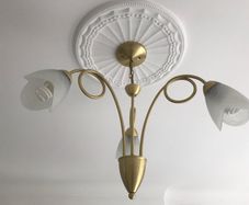 Brass ceiling lights x2
