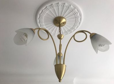 Brass ceiling lights x2