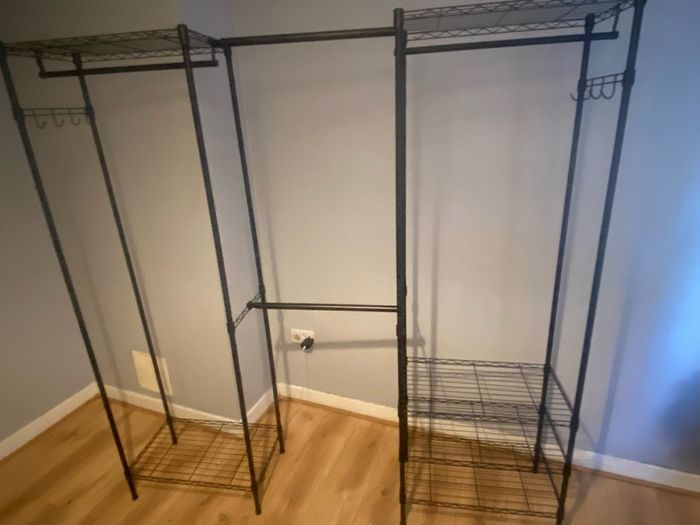 Expandable Heavy Duty Metal Closet Rack