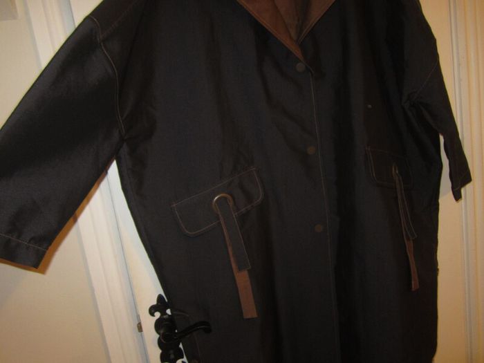 Colour 5 power navy coat   one size