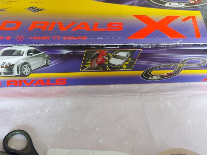 Scalextric Road Rivals X1, Porsch & Audi Cars and Track in as new condition, see pictures