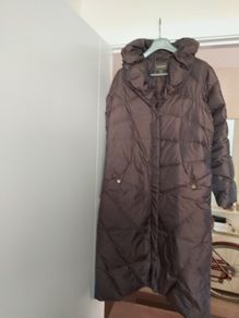 Easy Comfort Brown Down Winter Coat Size UK 12-14