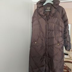 Easy Comfort Brown Down Winter Coat Size UK 12-14