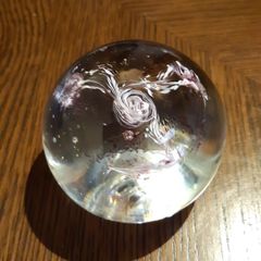 Crystal ball paperweight