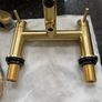 Brushed Brass Bath Mixer Image 5