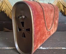 Antique French Velvet Pocket Hand Warmer