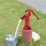 Antique Well Hand Pitcher Pump, 25 ft Maximum Lift, Cast Iron Manual Hand Water Pump with Ergonomic Handle G1-5/8" Easy Installation, Old Fashioned for Outdoor Home Yard Garden Pond Farm, Red Image 3