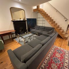 Pair of three/seater sofas priced to go.