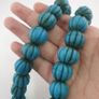 Antique African Turqouise Blue Melon Shape Beads Necklace Strands Image 7
