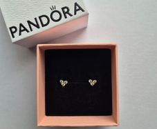 Pandora 14ct gold-plated stud earrings