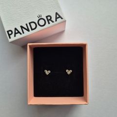 Pandora 14ct gold-plated stud earrings