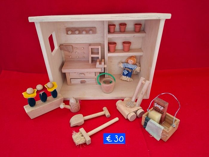 Doll's House People & Furniture & Garden Workshop