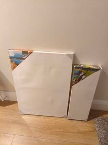 White canvas board for painting 50x70cm