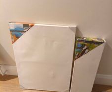 White canvas board for painting 50x70cm