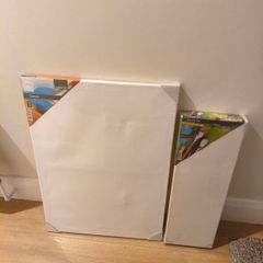 White canvas board for painting 50x70cm