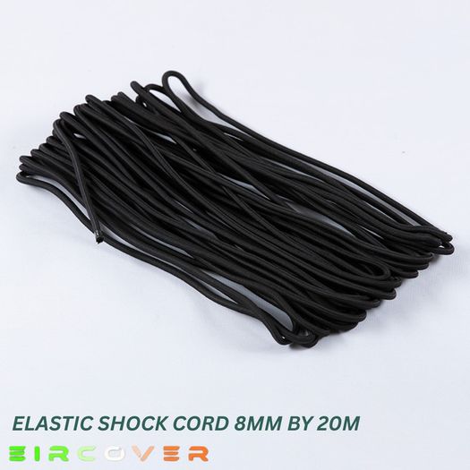 Elastic bungee shock cord 8mm / 20m - Black
