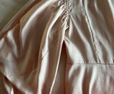 Topshop pale pink / peach satin blouse
