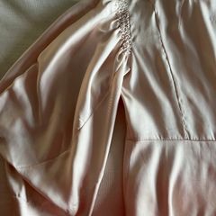 Topshop pale pink / peach satin blouse