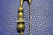Designer Miglio Safety Pin Silver Brooch
