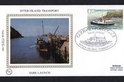 1981 Guernsey Benham Silke Cover showing Inter Island Transport Sark Launch tying 8p Sark Launch Commemorative stamp