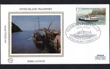1981 Guernsey Benham Silke Cover showing Inter Island Transport Sark Launch tying 8p Sark Launch Commemorative stamp