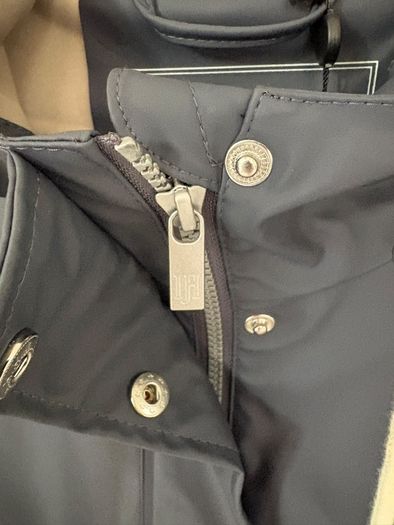 Danish brand renowned for its rainwear Ilse Jacobsen  French navy coloured rain coat BRAND NEW