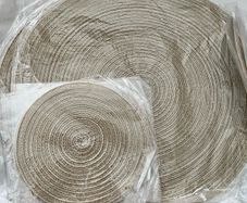 Set of 6 wicker Table mats including coasters