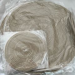 Set of 6 wicker Table mats including coasters