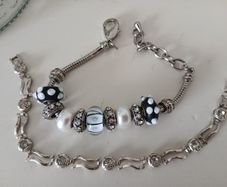 2 Silvertone Bracelets