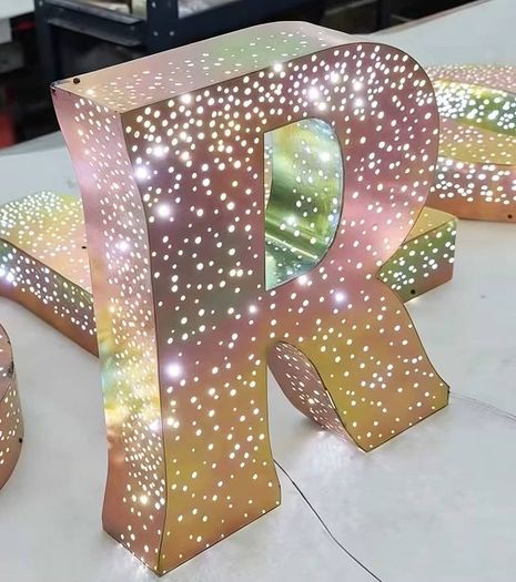 Custom LED Perforated 3D Channel Letters & Business Signage